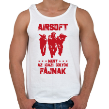 PRINTFASHION AZ igazi golyók - Férfi atléta - Fehér atléta, trikó