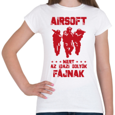 PRINTFASHION AZ igazi golyók - Női póló - Fehér női póló