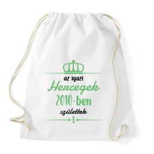 PRINTFASHION Az igazi hercegek - Évszámmal - Sportzsák, Tornazsák - Fehér tornazsák