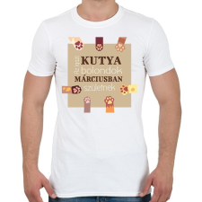 PRINTFASHION Az igazi kutya bolondok - Férfi póló - Fehér férfi póló