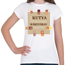 PRINTFASHION Az igazi kutya bolondok - Női póló - Fehér női póló