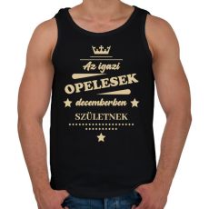 PRINTFASHION Az igazi Opelesek - Hónappal - Férfi atléta - Fekete