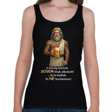 PRINTFASHION Az istenek sosem... - Női atléta - Fekete női trikó
