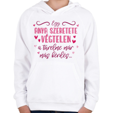 PRINTFASHION Az már más kérdés - Gyerek kapucnis pulóver - Fehér gyerek pulóver, kardigán