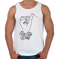 PRINTFASHION Az Ő végzete én vagyok - Férfi atléta - Fehér atléta, trikó