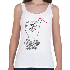 PRINTFASHION Az Ő végzete én vagyok - Női atléta - Fehér