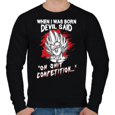 PRINTFASHION Az ördög vetélytársa - Férfi pulóver - Fekete