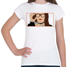 PRINTFASHION Az örökösnő álarca mögött - Anna - Női póló - Fehér