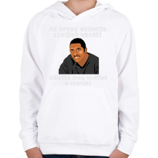 PRINTFASHION az orvos aztmondta... - Gyerek kapucnis pulóver - Fehér gyerek pulóver, kardigán