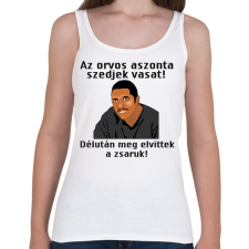 PRINTFASHION az orvos aztmondta... - Női atléta - Fehér női trikó