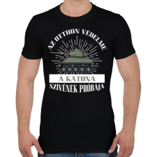 PRINTFASHION Az otthon védelme - Férfi póló - Fekete férfi póló