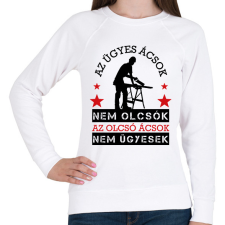 PRINTFASHION Az ügyes ácsok - Női pulóver - Fehér női pulóver, kardigán