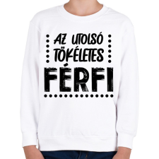 PRINTFASHION Az utolsó tökéletes férfi - Gyerek pulóver - Fehér gyerek pulóver, kardigán