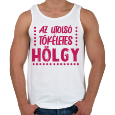PRINTFASHION Az utolsó tökéletes hölgy - Férfi atléta - Fehér atléta, trikó