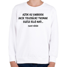 PRINTFASHION Azok az emberek - Gyerek pulóver - Fehér gyerek pulóver, kardigán