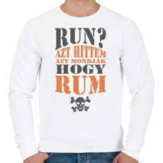 PRINTFASHION Azt hittem rum 2  - Férfi pulóver - Fehér