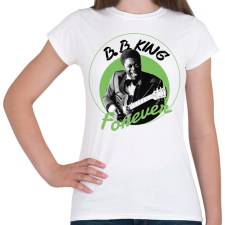 PRINTFASHION B.B.King - Női póló - Fehér női póló