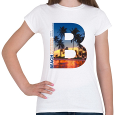 PRINTFASHION B BEACH - Női póló - Fehér