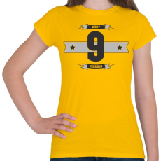 PRINTFASHION b-day-09-dark-lightgrey - Női póló - Sárga