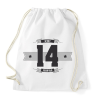 PRINTFASHION b-day-14-dark-lightgrey - Sportzsák, Tornazsák - Fehér
