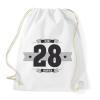 PRINTFASHION b-day-28-dark-lightgrey - Sportzsák, Tornazsák - Fehér