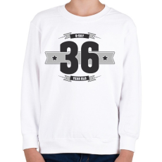 PRINTFASHION b-day-36-dark-lightgrey - Gyerek pulóver - Fehér