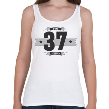 PRINTFASHION b-day-37-dark-lightgrey - Női atléta - Fehér női trikó