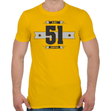 PRINTFASHION b-day-51-dark-lightgrey - Férfi póló - Sárga férfi póló