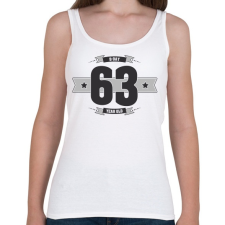 PRINTFASHION b-day-63-dark-lightgrey - Női atléta - Fehér női trikó