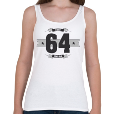 PRINTFASHION b-day-64-dark-lightgrey - Női atléta - Fehér