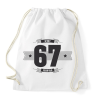 PRINTFASHION b-day-67-dark-lightgrey - Sportzsák, Tornazsák - Fehér