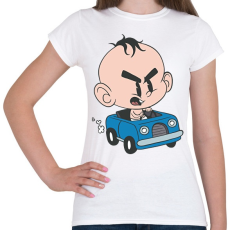 PRINTFASHION Baba autó - Női póló - Fehér