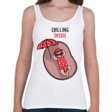 PRINTFASHION Baba Chill - Női atléta - Fehér női trikó