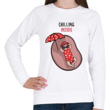 PRINTFASHION Baba Chill - Női pulóver - Fehér női pulóver, kardigán