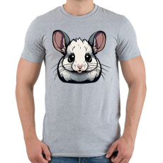 PRINTFASHION Baba csincsilla - Férfi póló - Sport szürke