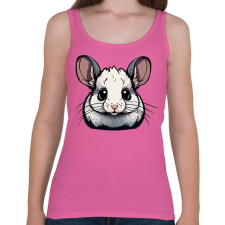 PRINTFASHION Baba csincsilla - Női atléta - Rózsaszín női trikó