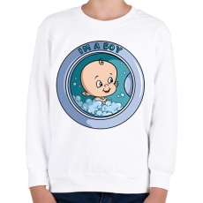 PRINTFASHION Baba érkezik - Gyerek pulóver - Fehér