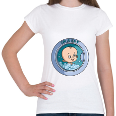 PRINTFASHION Baba érkezik - Női póló - Fehér