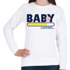 PRINTFASHION Baba érkezik - Női pulóver - Fehér