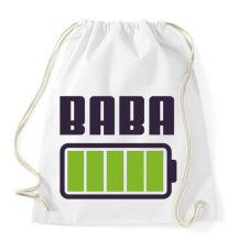 PRINTFASHION Baba feltöltve - Sportzsák, Tornazsák - Fehér tornazsák