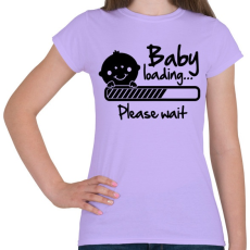 PRINTFASHION Baba folyamatban - Női póló - Viola