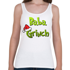 PRINTFASHION Baba grinch - Női atléta - Fehér női trikó