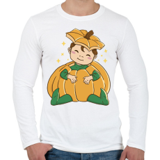 PRINTFASHION Baba tökben - Férfi hosszú ujjú póló - Fehér