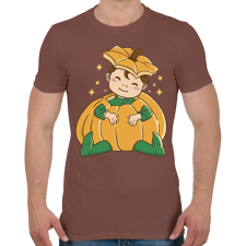 PRINTFASHION Baba tökben - Férfi póló - Mogyoróbarna férfi póló