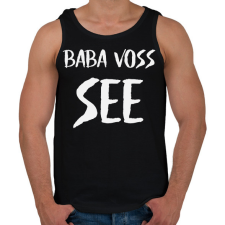 PRINTFASHION BABA VOSS - Férfi atléta - Fekete atléta, trikó