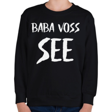 PRINTFASHION BABA VOSS - Gyerek pulóver - Fekete