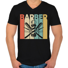 PRINTFASHION Babber - Férfi V-nyakú póló - Fekete férfi póló