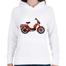 PRINTFASHION babetta - Női kapucnis pulóver - Fehér női pulóver, kardigán