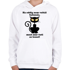 PRINTFASHION Babonás - Gyerek kapucnis pulóver - Fehér gyerek pulóver, kardigán