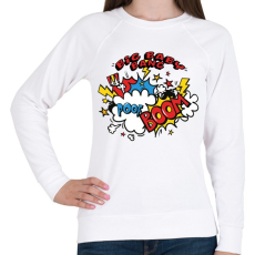 PRINTFASHION Baby Boom - Női pulóver - Fehér